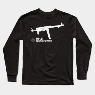 German MP-40 submachine gun Long Sleeve T-Shirt